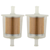 Hipa (Pack of 2) 12581-43012 Inline Diesel Gasoline Fuel Filter for Kubota 12581-43010 BX22D BX23D BX24D BX25 BX1870 AM876035 F912 F932 Lawn Mower